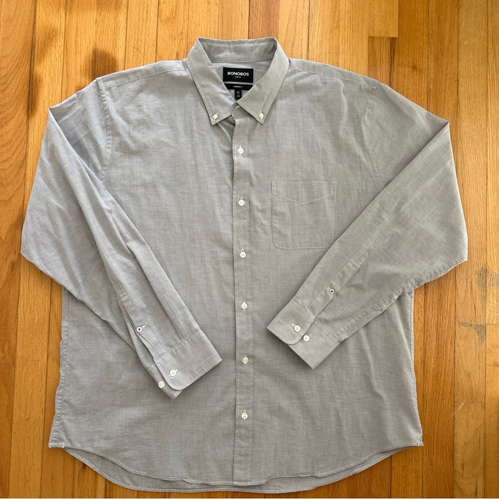 Bonobos Slim Fir Gray Men's Shirt